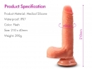      &  "King-I Cock" Flesh 21cm 