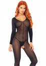  Leg Avenue Long Sleeves Bodystocking Black 