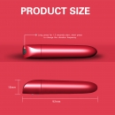   Usb Magnetic Bullet Rose Red 9,2cm 