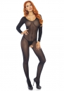  Leg Avenue Long Sleeves Bodystocking Black 