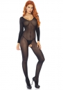  Leg Avenue Long Sleeves Bodystocking Black 