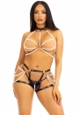  Set  Black & White "Faux pearl harness" 