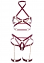 Set   "Harness bra top with garter" 